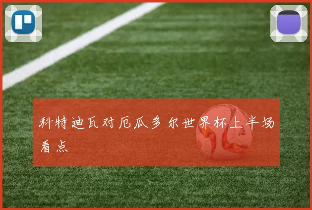 科特迪瓦对厄瓜多尔世界杯上半场看点